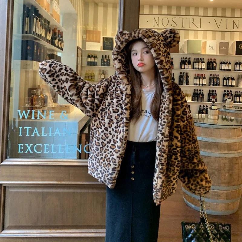 inverno-coreano-carino-stampa-leopardo-caldo-con-cappuccio-corto-imitazione-pelo-di-coniglio-cappotto-di-pelliccia-casual-manica-lunga-donna-morbida-pelliccia-sintetica-outwear