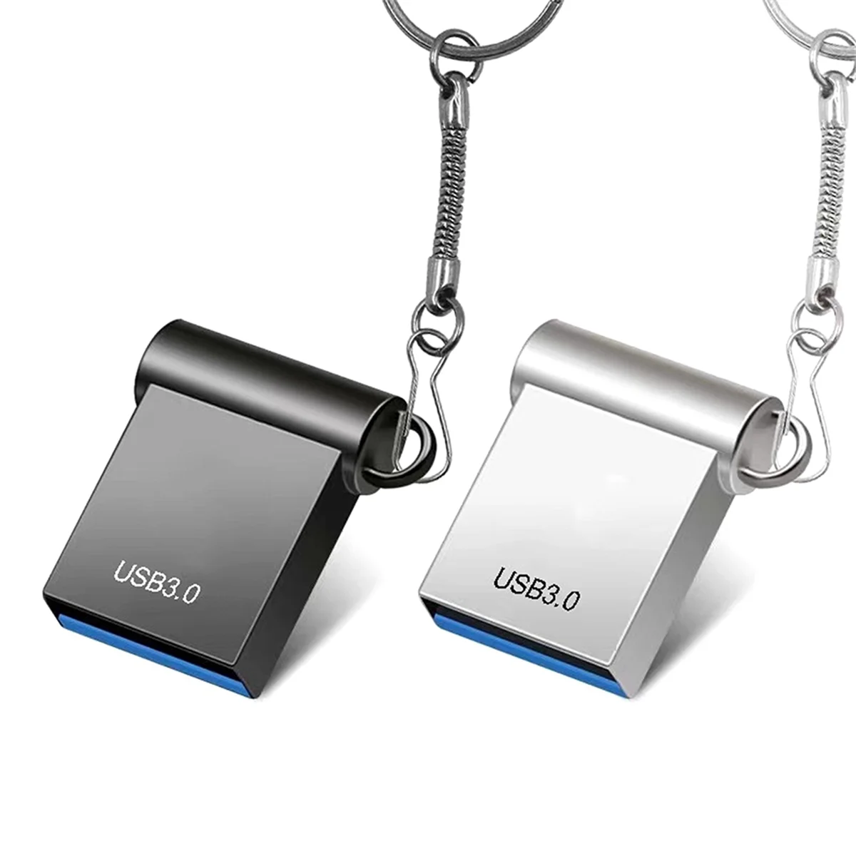 

2PCS 2TB U Disk Memory Stick USB3.0 Flash Drive Mini Car U Disk External Storage Memory Portable U Disk Silver