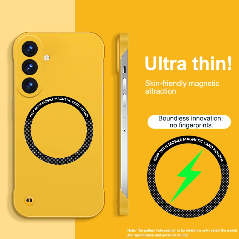 Ultra Thin Frameless Magnetic Matte Phone Case