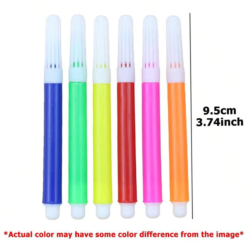 Graffiti Stationery Storage Bags with Markers Non-woven Fabric Cartoon Pattern DIY Color Filling Household Kids Pen Bag TMZ 3