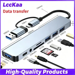 Universal Multifunctional USB - C Hub with 4K HDMI and Fast Charging (8 in 2)