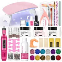 Coscelia Acrylic Nail Kit with 6W Nail Lamp 3PCS 8G Acrylic Powder and 120ML Acrylic Liquid Full Manicure Kit 1