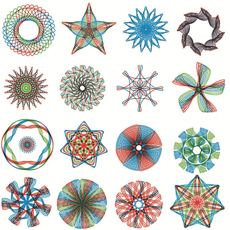 Spirograph Playset diseño en espiral, engranajes y ruedas