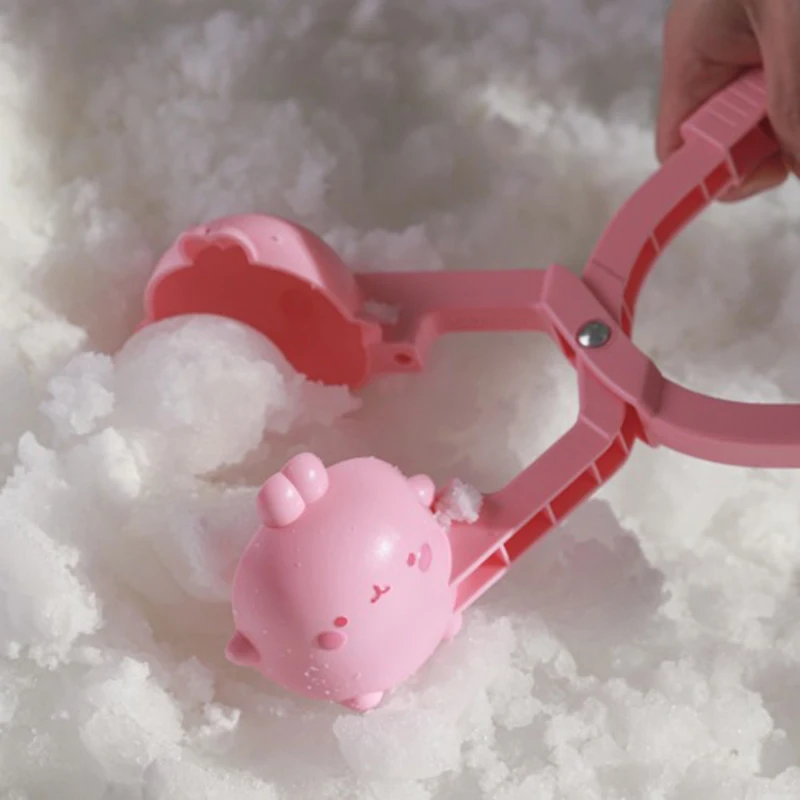 Molang-토끼 스노우볼 만들기 장난감, 스노우볼 만들기, 눈싸움 도구, 눈싸움용 장비, 스포츠 장난감