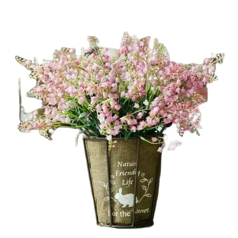 

Fake Bell Orchid Flowers Simulation Plastic Suzuran White Campanula for Wedding Home Decorative Artificial Flower