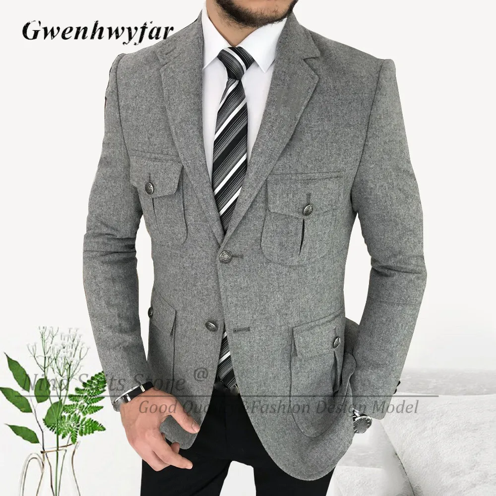 10 Elegant Grey Blazer & Black Pants Outfits for Men - ATG