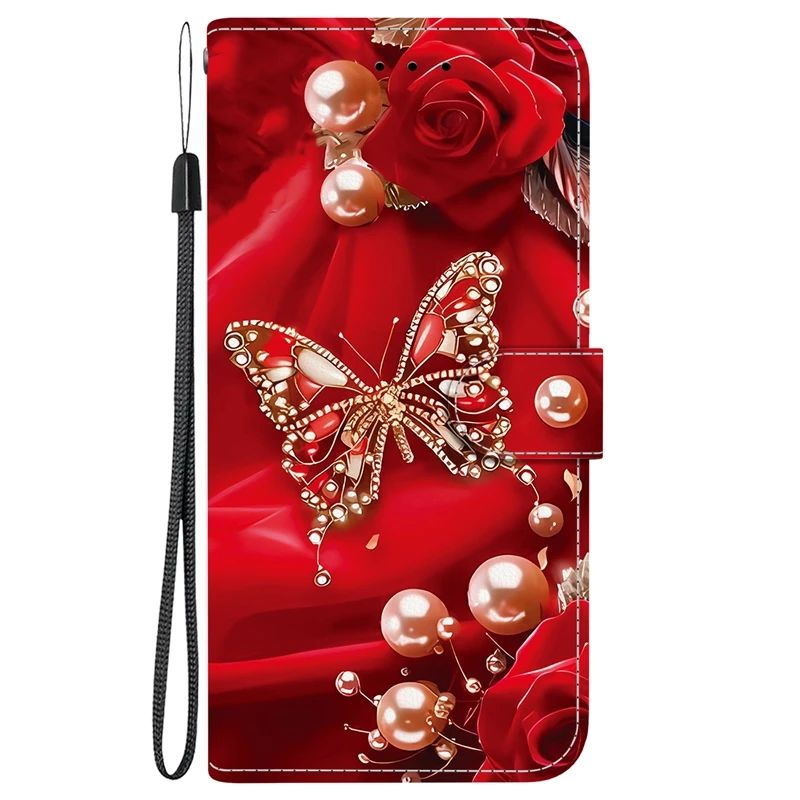 Solid Color Leather Flip Wallet Phone Case Cover