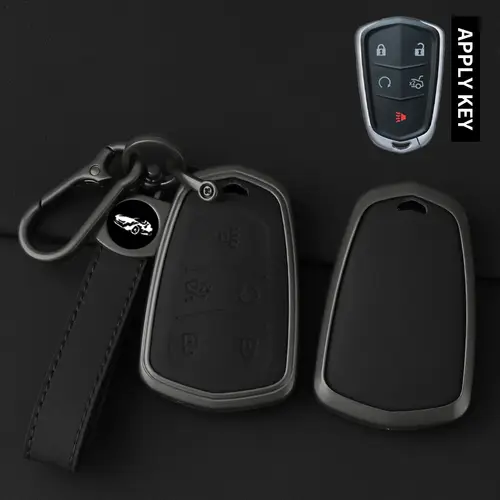 High Quality Leather Metal Car Key Case Cover Shell Fob for Cadillac 2015-2019 Escalade ATS CTS CT6 XTS XT5 SRX 3 4 5 6 Buttons - Image 7