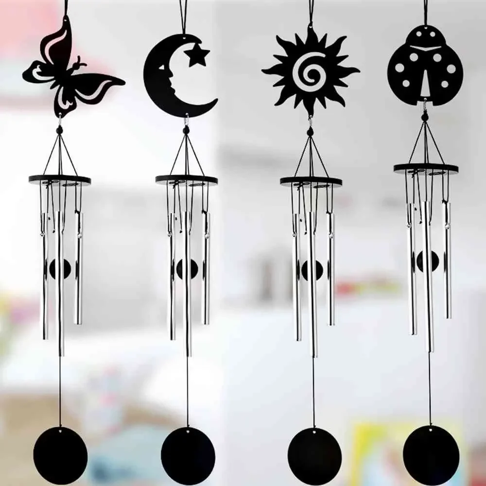 Outdoor Living Wind Chimes Yard Garden Tubes Bells Copper Antique Windchime Wall Hanging Home Garden Decoration Wind Chimes