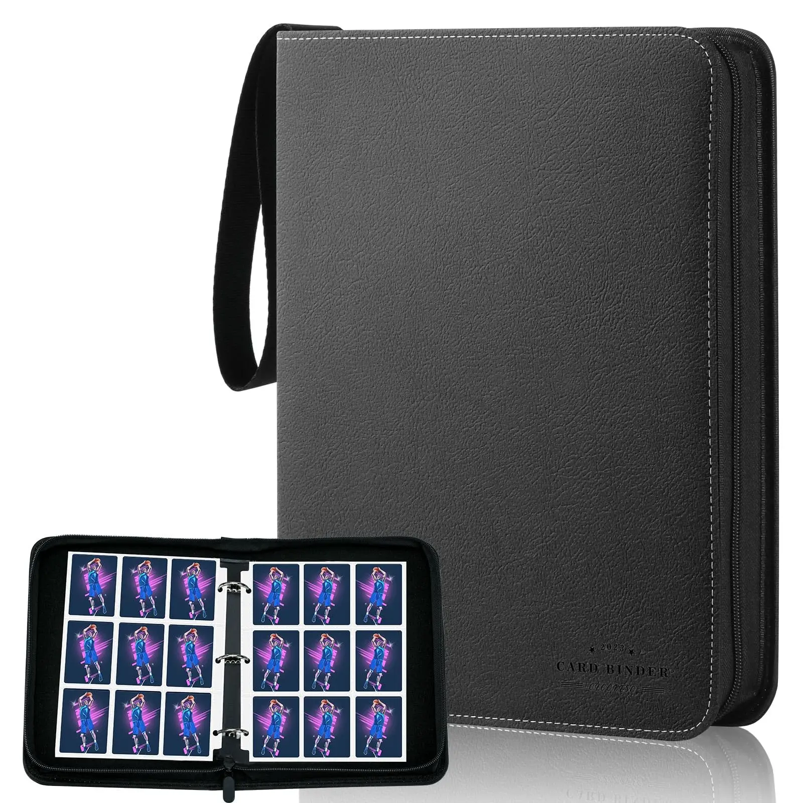 Grand Album De Cartes Pour 900 Cartes à Collectionner - 50 Pages Reliure De Cartes Etui Universel De Cartes Pour Cartes De Sport Et Plus