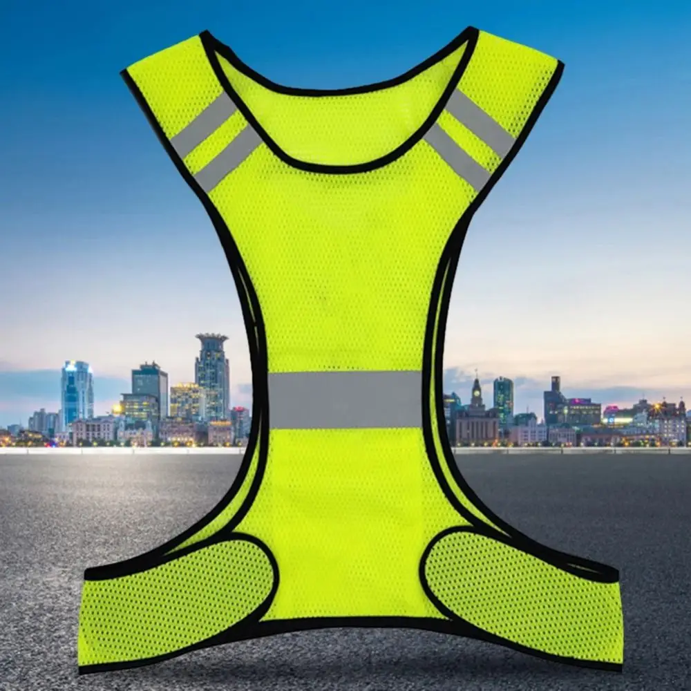 High Visibility Reflective Safety Vest Wear Resistant Fashion Motorcycle Riding Waistcoat Comfortable Breathable
