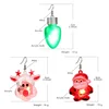 ANGELADY Glow in the Dark Dangle Earrings Christmas Tree Pendant Jewelry Party Novelty LED Light Up Flashing Earrings 5