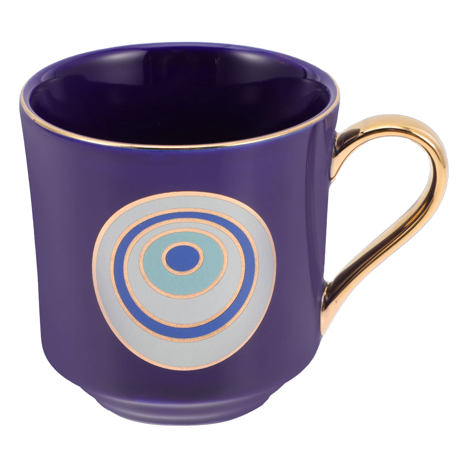 

Turkish Blue Eye Coffee Cup: Ceramic Evil Eye Drinking Cup Symbol Amulet Tea Cup