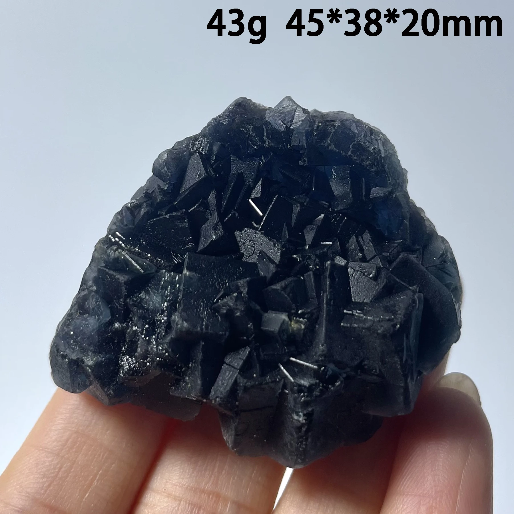 Natural fluorite black rose fluorite specimen red light rough mineral