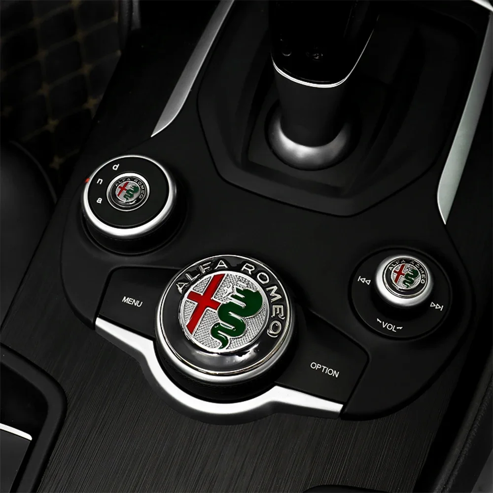 11Pc Car Steering Wheel & Front Hood Emblem Stickers - Multiple Sizes Available