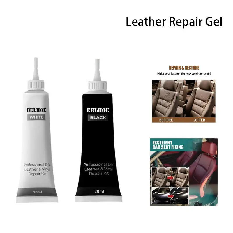 Leather Repair Gel 20/50ml Advanced Leather Repair Gel Leather Complementary Color Repair Paste Car Cream Agent Car Accessries