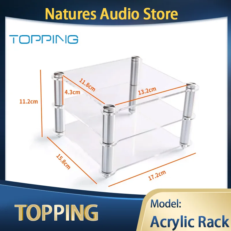 Acrylic Rack For D30 Decoder A30 HIFI Amplifier Amp rack Transparent equipment two-layer