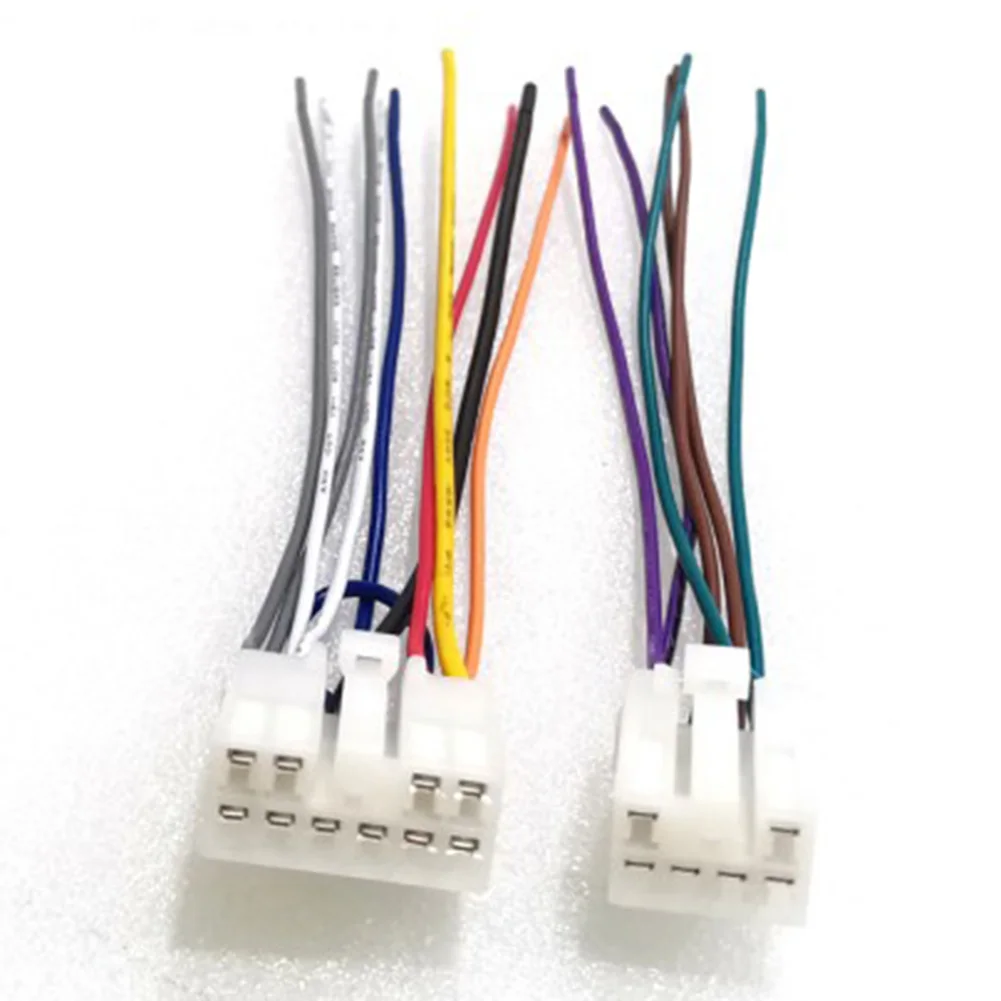 2Pcs12VRadioCableForToyotaCDDVDStereoHarnessAdapterPlugFor
