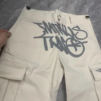 Retro High Street Trend New Overalls Y2k Fashion Harajuku Casual Pants Loose High Waist Straight Wide Leg Pants Jeans Women