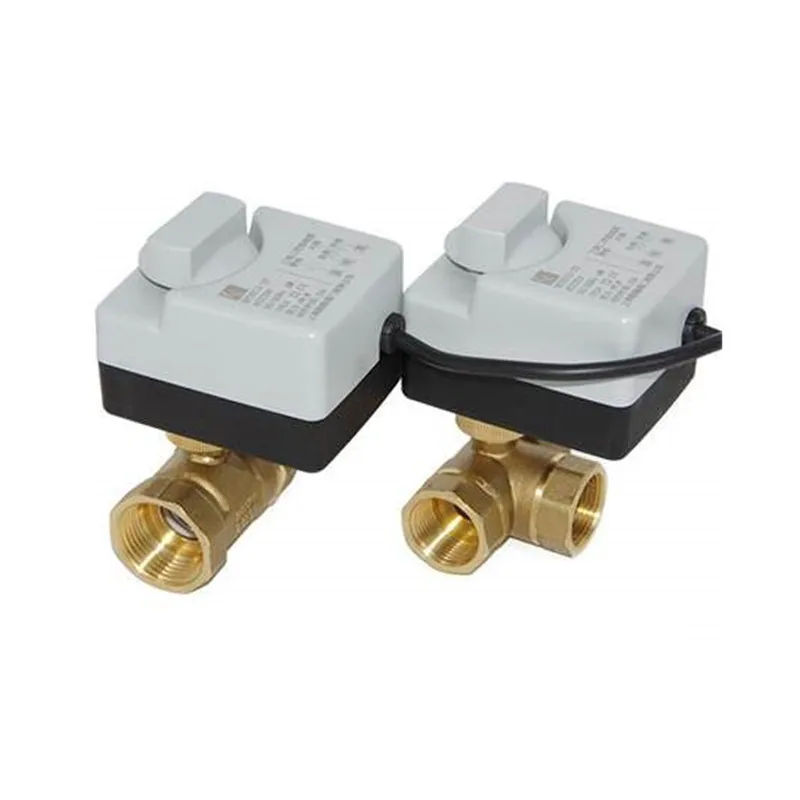 

AC220V DN15 DN20 DN25 Brass Electric Valve 2-way/3-way Motorized Ball Valve Three Wires Electric Actuato with Manual Switch