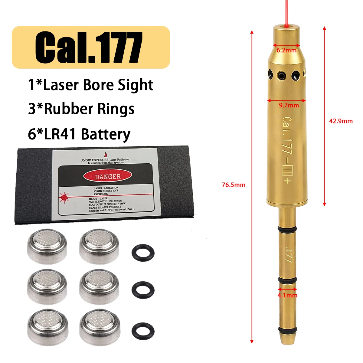 Red Laser Boresighter for Hunting Rifles and Pistols