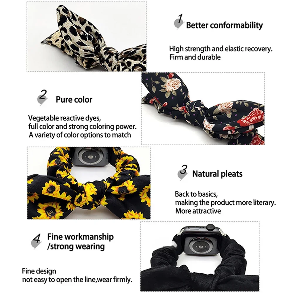 Elastic Fabric Scrunchie Bracelet Wristband