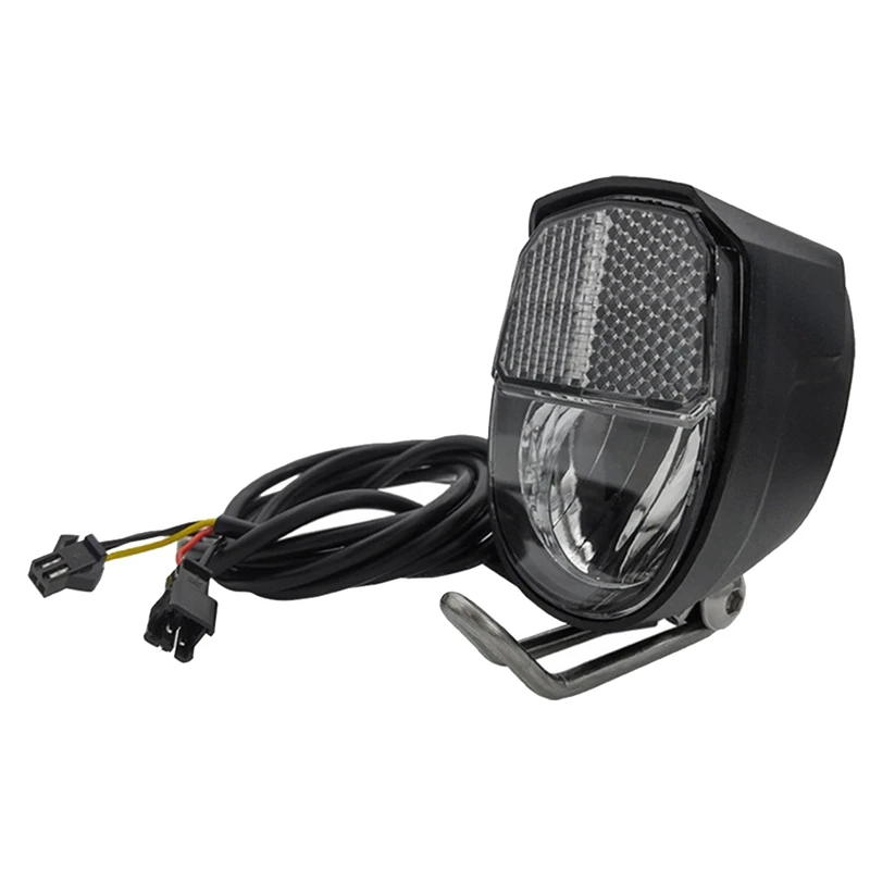 

1 PCS Electric Bike 6V-80V LED 2W 70LUX Front Light Front Light Head Light Lamp Black