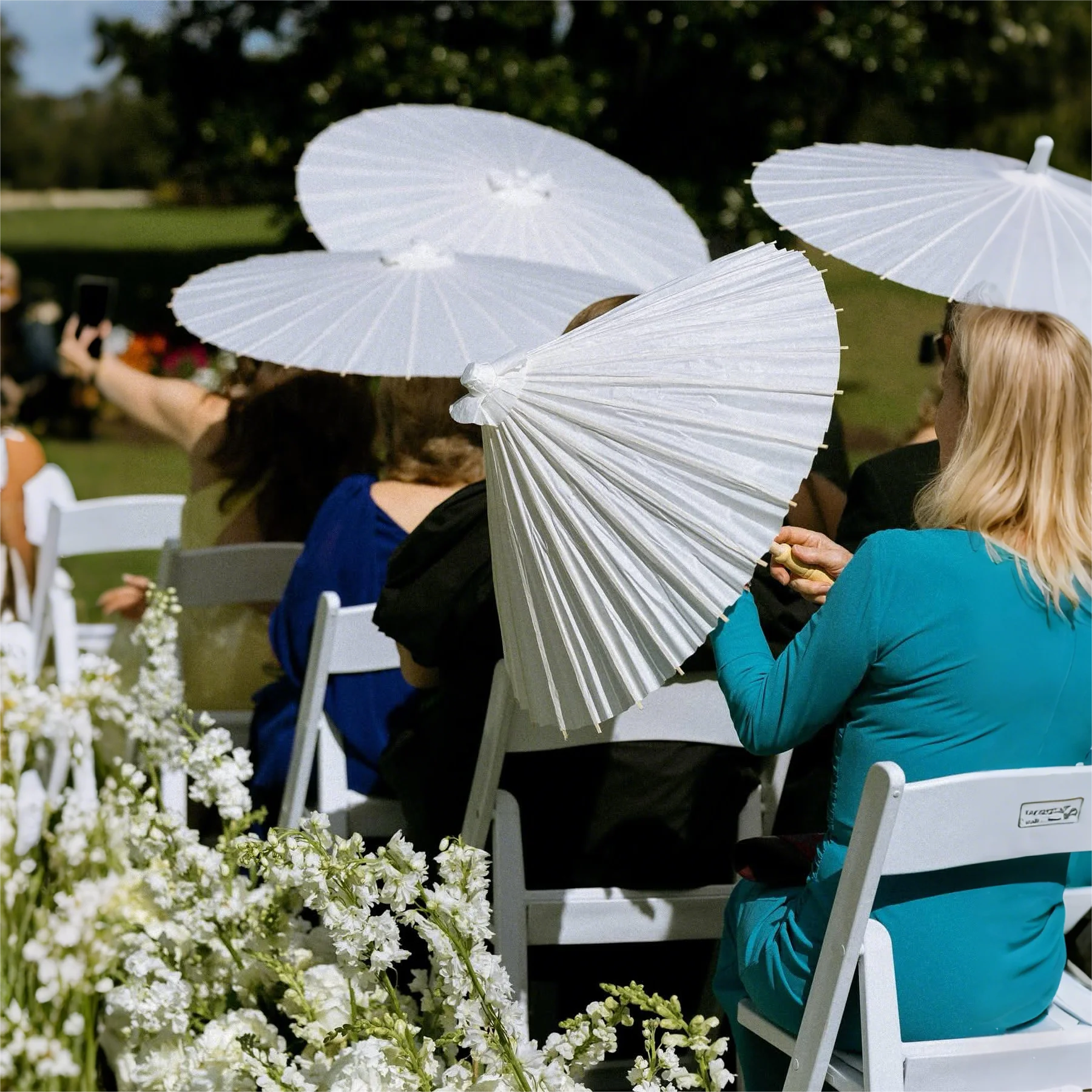 50pcs Vintage Handmade White Paper Umbrella 60/80cm Long Handle Wedding  Parasol Bridal Photoshoot Party Decor - AliExpress, image size:1800x1800