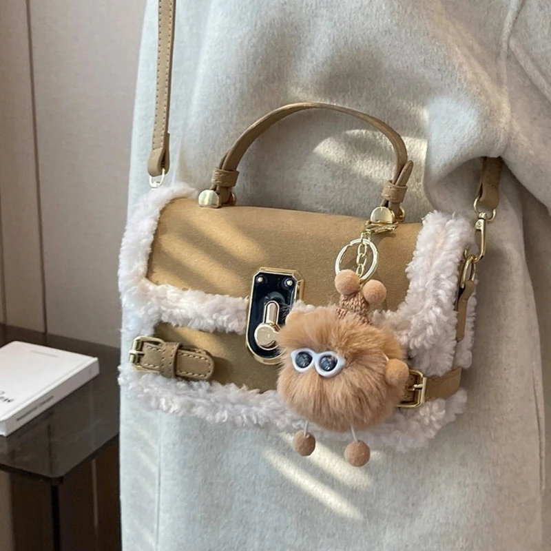 Versatile Casual Crossbody Bag Handbag Trendy Patchwork Shoulder Bag for Fashionable Women