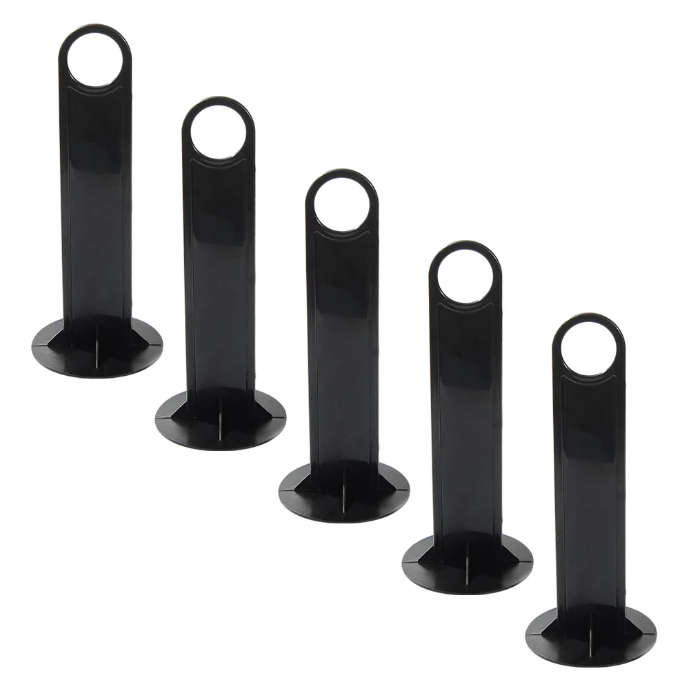 5 Pcs Shelf Sign Plate Holder Stand Football Cone Dish Training Disc Rack Bottom Bracket Sports i shaped advertising sign holder adhesive on both ends shelf plate front label display stand bracket