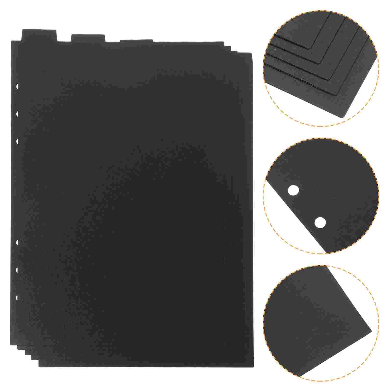 

Tofficu Binder Divider A5-Tab Binder Page 6 Ring Dividers Plastic Index Notebooks