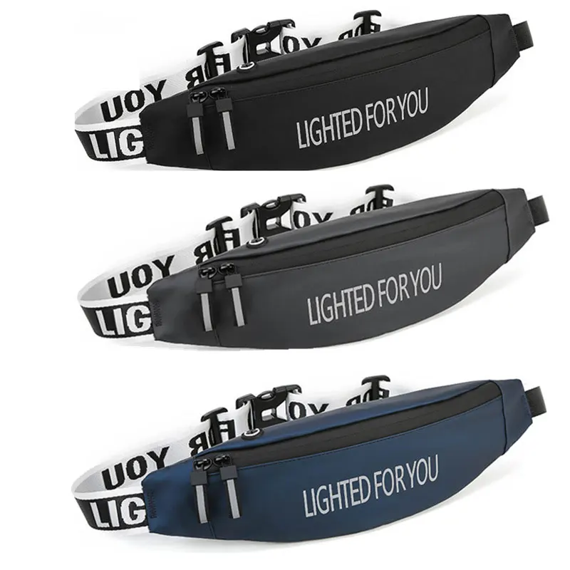 

Водонепроницаемая поясная сумка унисекс, спортивный дорожный кошелек черного цвета для мужчин и женщин, чехол для телефона