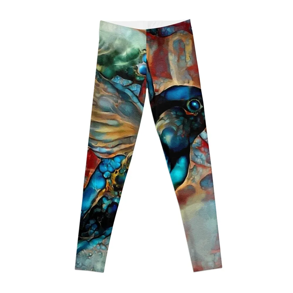 

Colibri des vignes, hummingbird, colibri, lea roche paintings Leggings jogging pants gym sportswear woman Womens Leggings