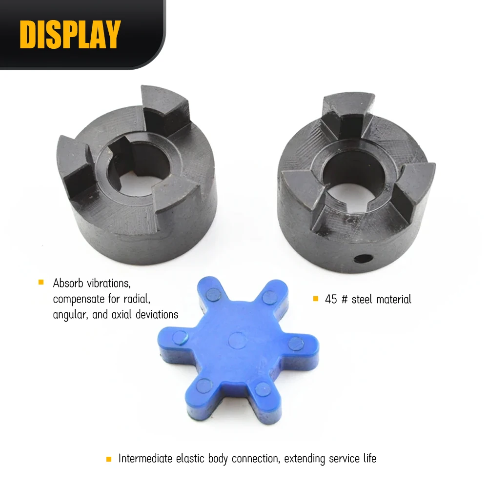 L075 D45 L51 inner hole 10/12/14/15/16/17/18/19/20/22/24/25 3jaw coupling Plum-coulper Servo motor /Star couplings High torque
