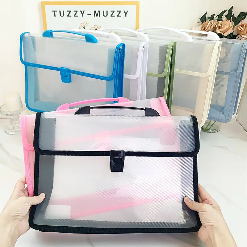 File Bag File Folder A4 Transparent Organ Bag Storage