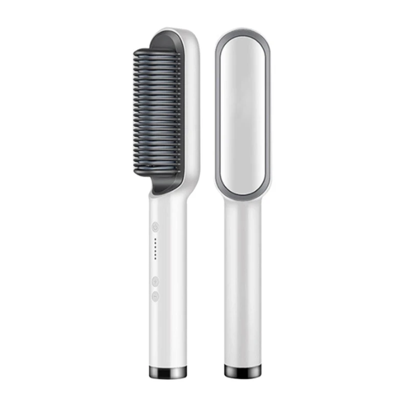 

Hair Straightener Combs 2 In 1 Hot Comb Professional Multifunctional Fast Heating Anti-Scald Styler Tools EU Plug