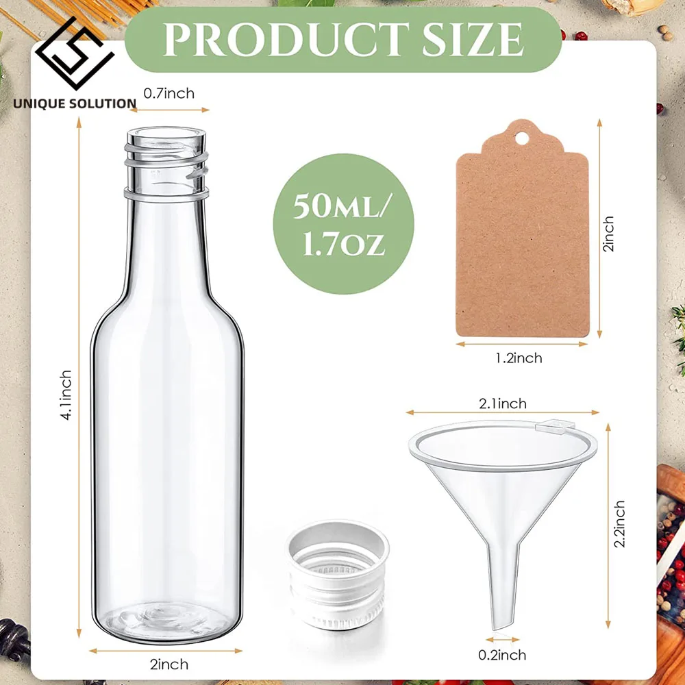 De Plástico Set, Garrafas de Espírito Álcool