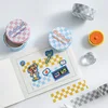 MOHAMM 1 Roll Fresh Grid Washi Tape for DIY Journal Scrapbooking Diary Planners Crafts Supplies 3