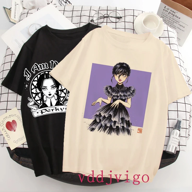 Kawaii Y2k футболка в стиле панк, женская футболка с надписью «I Hate All наклейка», футболка с надписью Nevermore, женская футболка