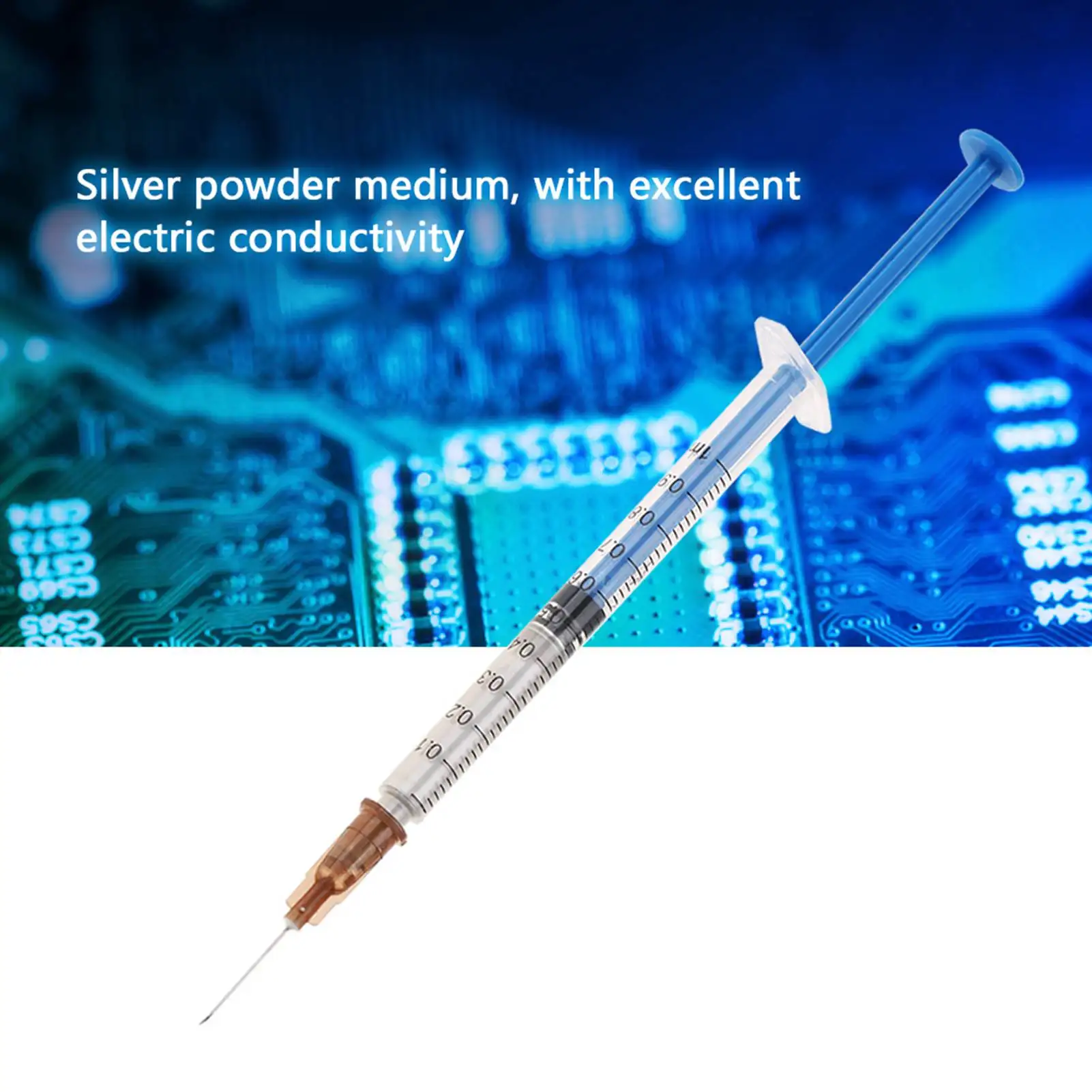 Conductive Silver Paste Adhesive Silver Paint Pen for Repair Keyboard Electronic Circuit Board PCB Repair 0.5mL