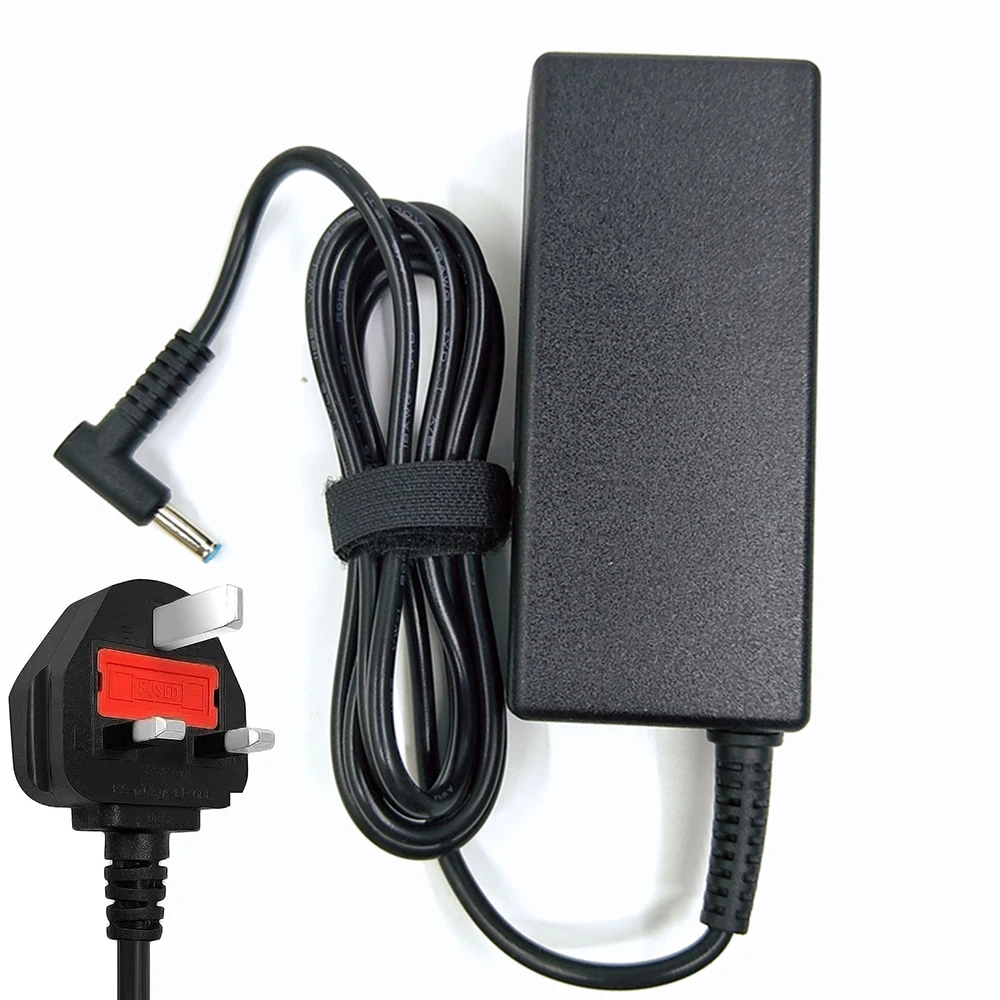 thumbnail image 1 of Adaptador de cargador para computadora portátil de 19,5 V, 3,33 A, 65 W, 4,5 x 3,0 mm, para HP Envy 17-j010us, Pavilion 15-j000, Chromebook 11 G4, G5 EE 14 G3 246, G4 248, 1 of 5