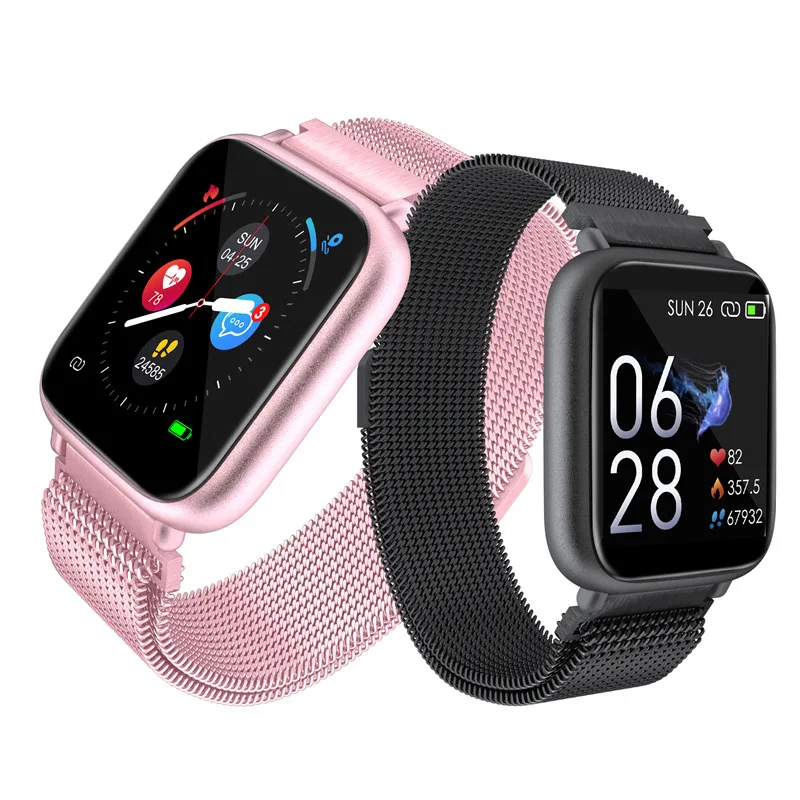 Smart Watch Fitness Tracker Bracelet Real Step Count Fashion Smart Sports Watch Fitness Tracker Android IOS Smart Bracelet Men's Waterproof