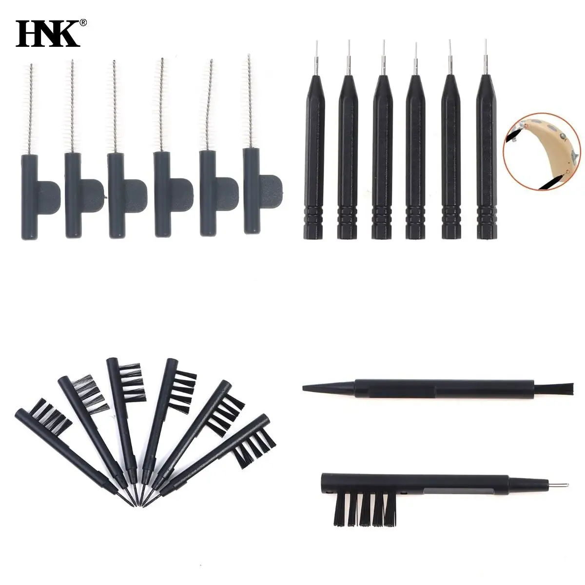 2/6 шт. щётка для чистки слухового аппарата | Красота и здоровье