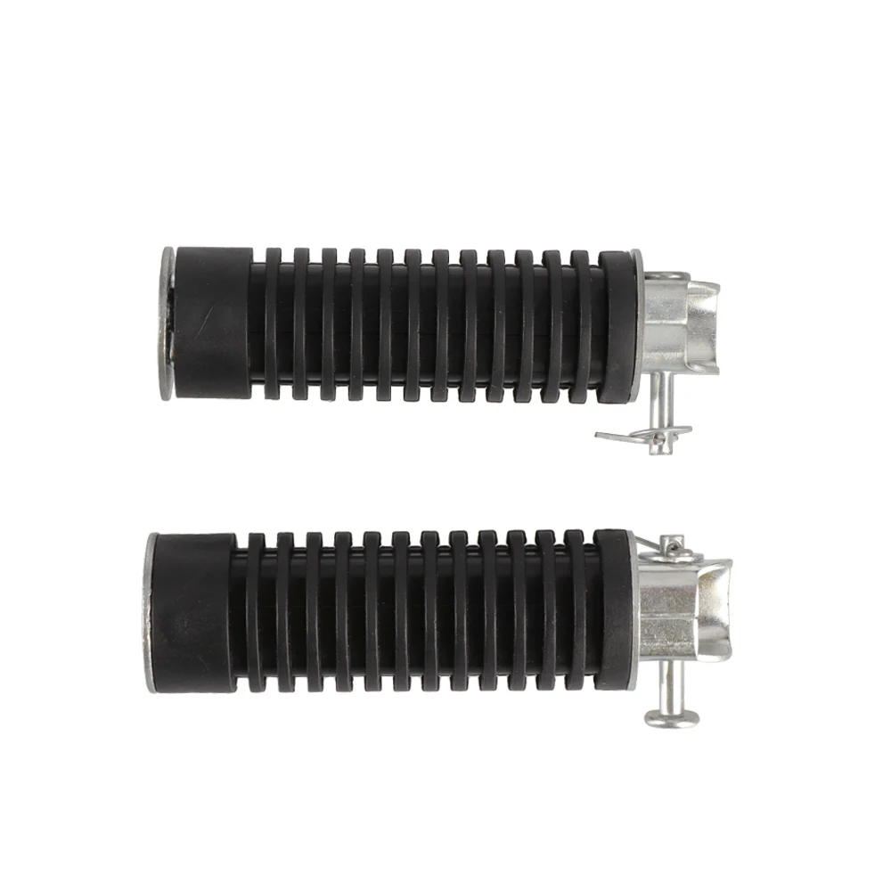 1 Paar Gummi klappbare Fuß stütze Fußrasten faltbare Fußrasten Heck pedale für Honda CG125 Universal Motorräder Motorrad Moto Teile – Detail 2