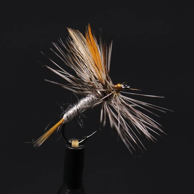 Vtwins Midge Adult Mayfly Adams Fly Patterns Caddis Dry Flies Brown Gray  Trout Fishing Flies Artificial Fly Fishing Lure Baits