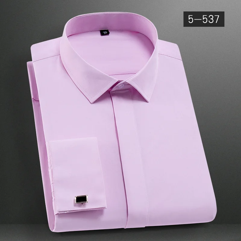 Spring Autumn Men's Turn-down Collar Solid Color Pocket Button Rivet Long Sleeved Tees Shirt Cardigan Jacket Fashion Casual Tops