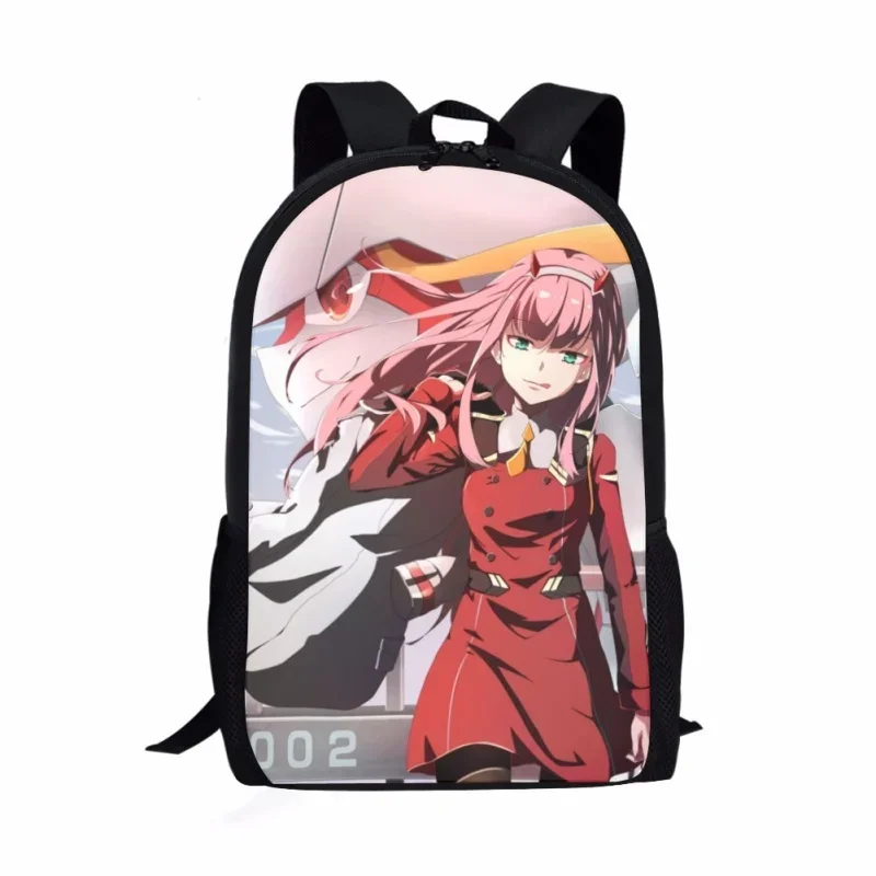 

Fashion Anime Zero Two Print Pattern School Bag For Children Young Casual Book BagsFor Kids Backpack Teens Schoolbags Mochila