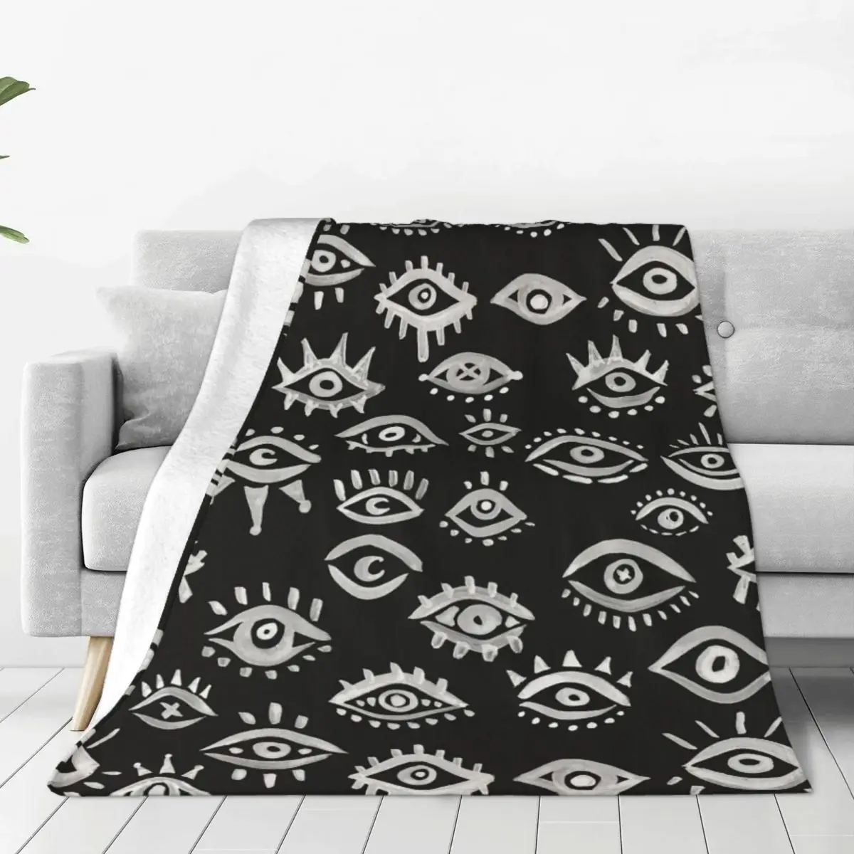 

Фланелевое Флисовое одеяло Mystic Eyes для детей, подростков, взрослых, мягкое, уютное, теплое, пушистое