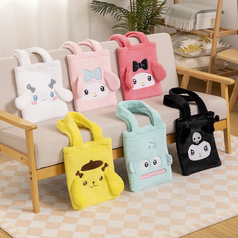 

Sanrio Kawaii My Melody Anime Pompompurin Cinnamoroll Shoulder Bag Cute Cartoon High Volume Organizer Bag Kids Gift