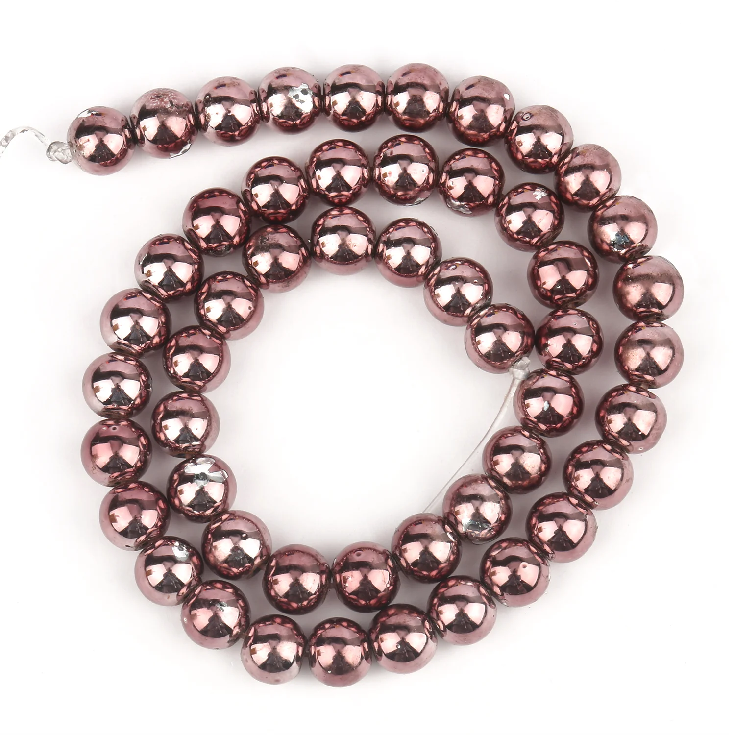 Elegant Silver-Gold Hematite Natural Stone Beads for DIY Jewelry and Accessories, 15'' Strand, 2-10mm